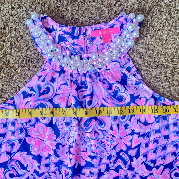 Lilly Pulitzer Shawn Halter Top Love You Bunches Pearl Beads Size Small - Picture 10 of 13